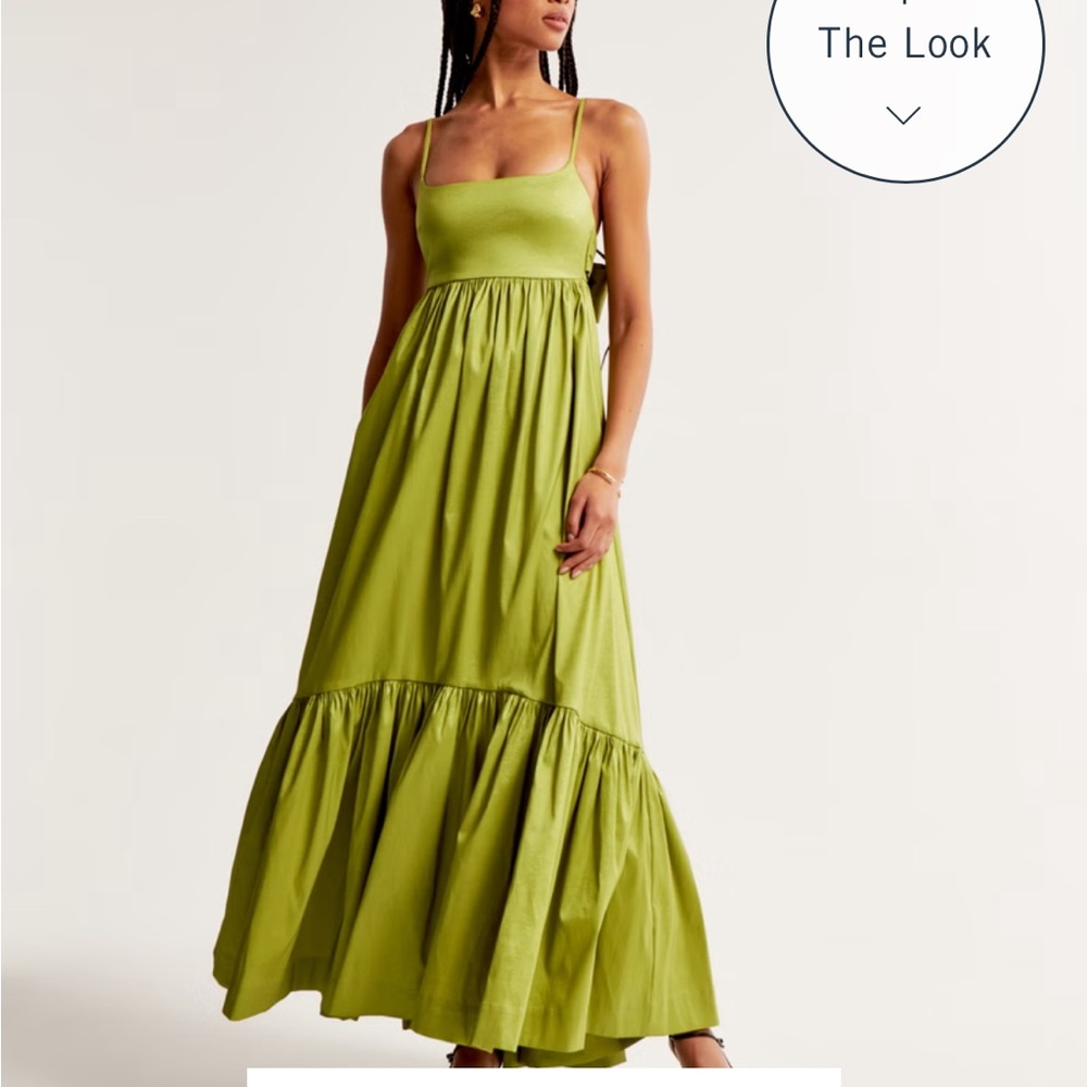 Abercrombie & Fitch Drama Bow-Back Taffeta Gown